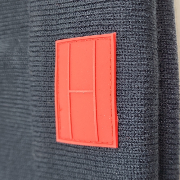 TOMMY HILFIGER HAT BEANIE , NAVY, UNISEX - Picture 10 of 10